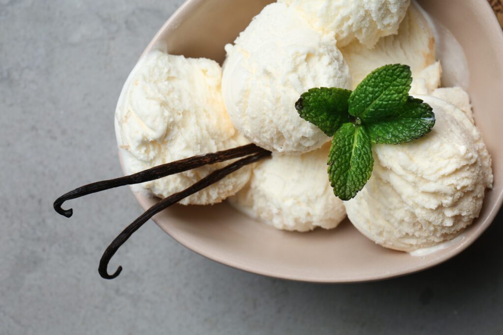 Glaces à la vanille